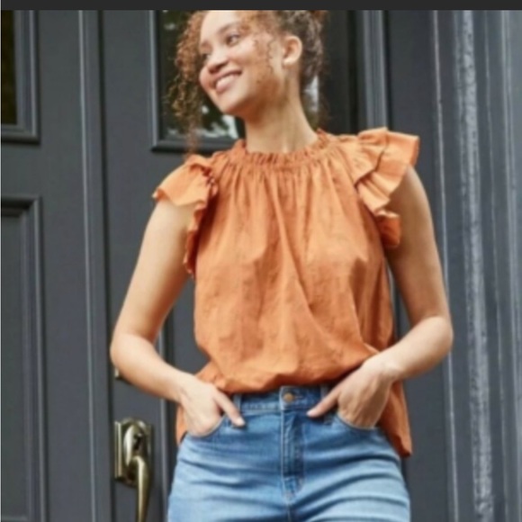 Universal Thread flutter sleeve blouse - Picture 1 of 4